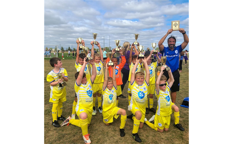 U9 BOYS YELLOW  DUBLIN UNITED CHAMPION CUP CHAMPIONS