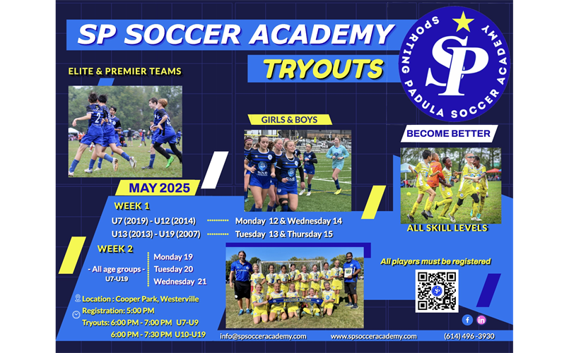 TRYOUTS REGISTRATION OPEN