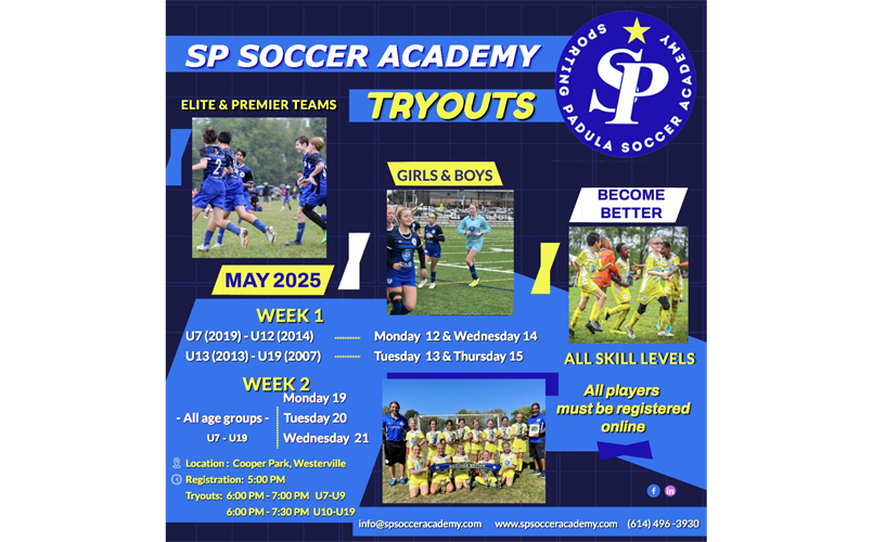 TRYOUTS REGISTRATION OPEN